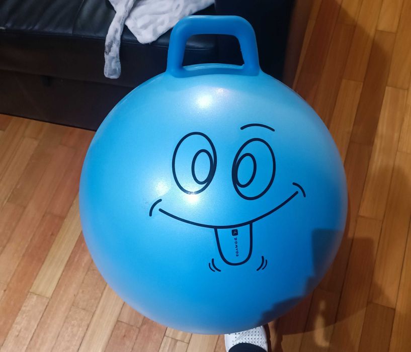 Bola de ginástica e pilates 65 cm Azul