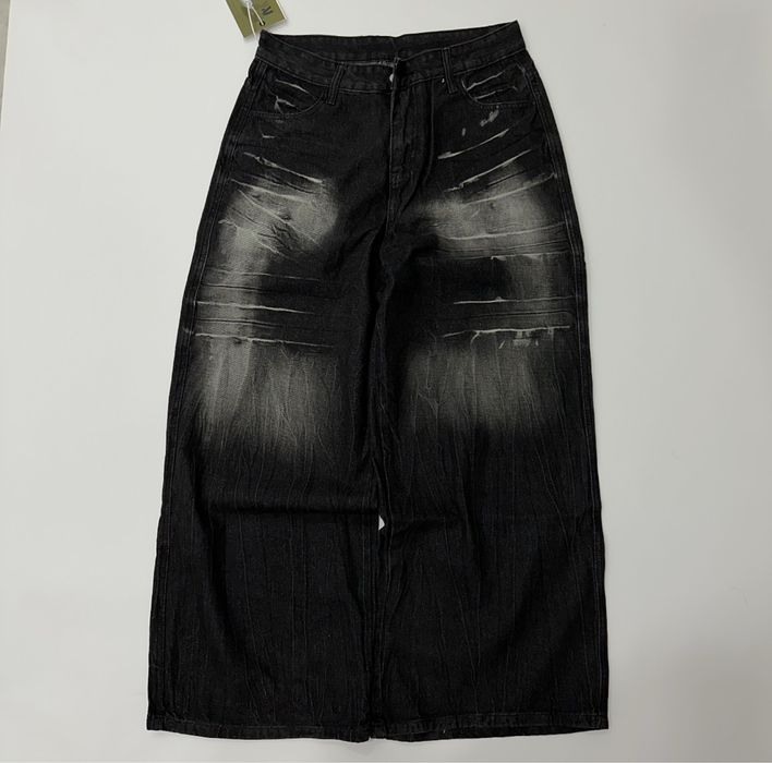 Baggy opium black washed jeans racer balenci jaded racer дуже широкі чорні джинси опіум черные широкие опиум джинсы sk8 y2k skater