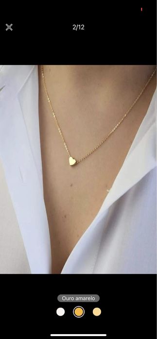 Colar coraçao NOVO