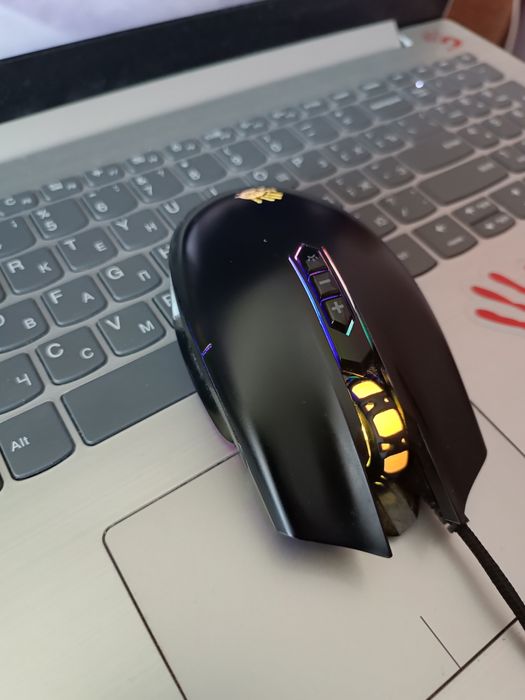 Миша A4Tech Bloody Q80 Neon XGlide USB Black