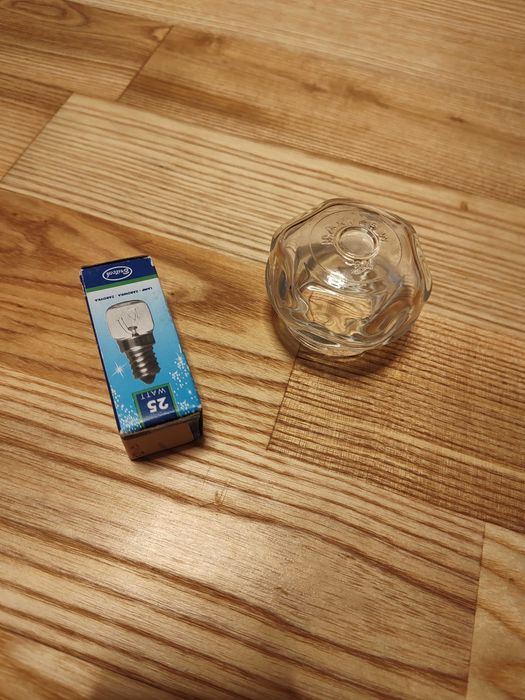 Klosz i żarówka 25 W do piekarnika