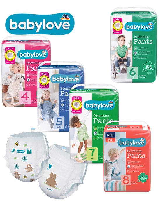 Babylove premium baby love підгузки памперси трусики 3 4 4+ 5 5+ 6 6+