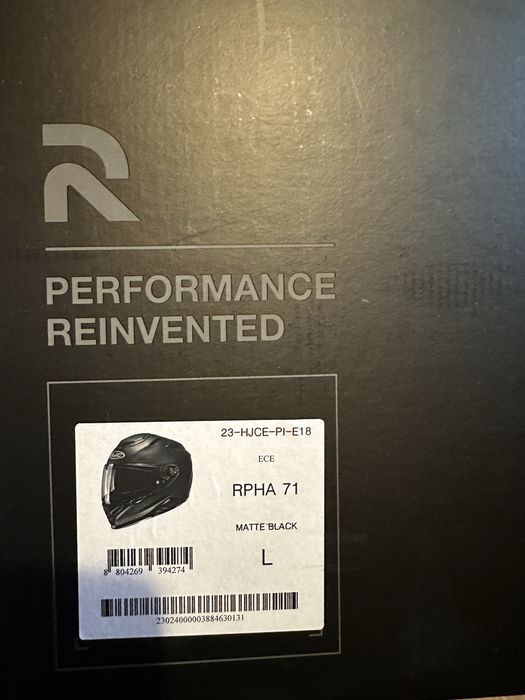 Kask motocyklowy HJC RPHA 71 Czarny Mat rozmiar L, jak nowy.