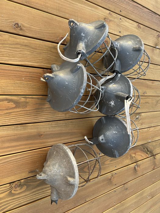Lampy lampa loft przemysłowa vintage prl girlanda 6sztuk