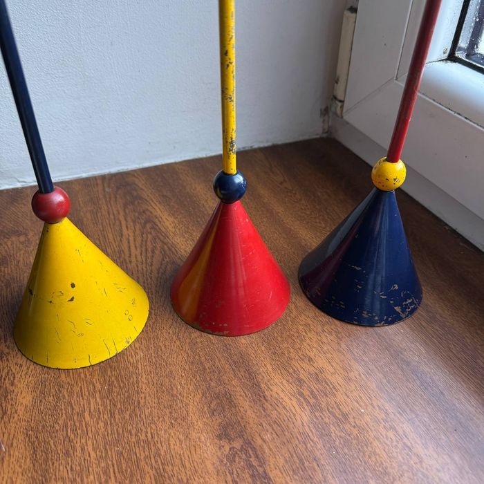 Zestaw Trzech Świeczników "Confetti" autorstwa A. Efverlund  Ikea 90te