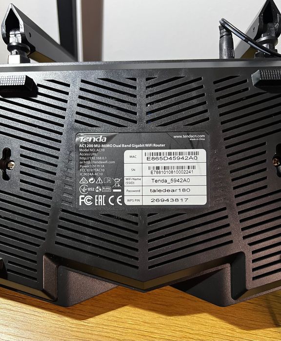 Router TENDA AC10 DualBand