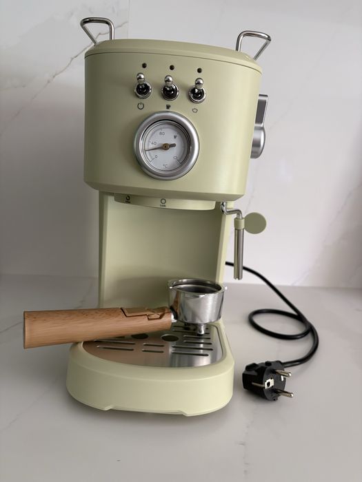 Máquina de Café Cecotec Power Espresso 20 Retro Green – Como Nova