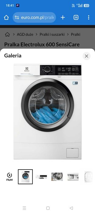 Pralka Electrolux 600 SensiCare używana
