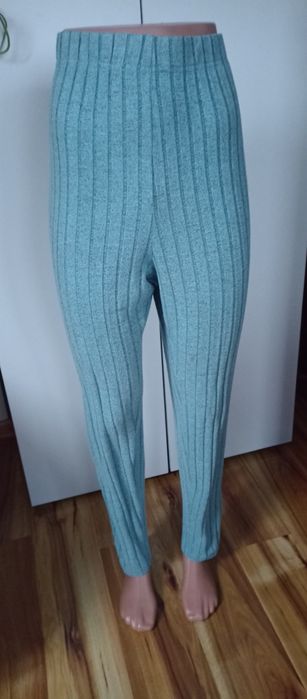 Spodnie getry,leginsy niebieskie plussize 3XL