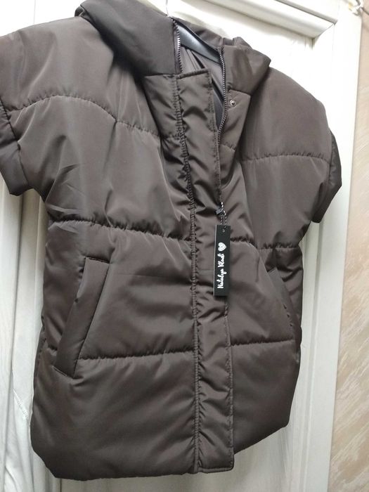 Демісезоний жіночий жилет natalya viladі шоколадного кольору, р.м