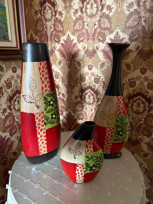 Conjunto 3 Jarras Decorativas