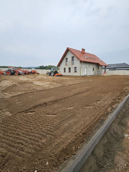 zakładanie ogrodów,zakładanie  trawników glebogryzarka separacyjna