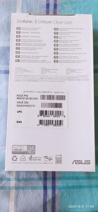 Capa de protecção para telemóvel Asus, original. nova.