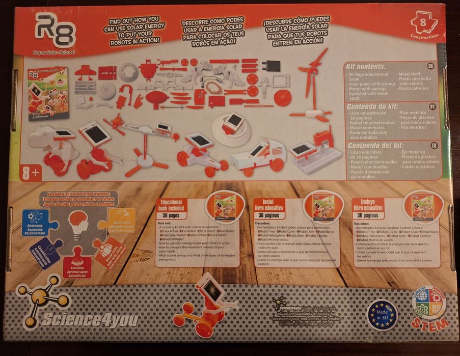 R8 - Super Solar Robot 8 Science4you ''Novo selado com Película''