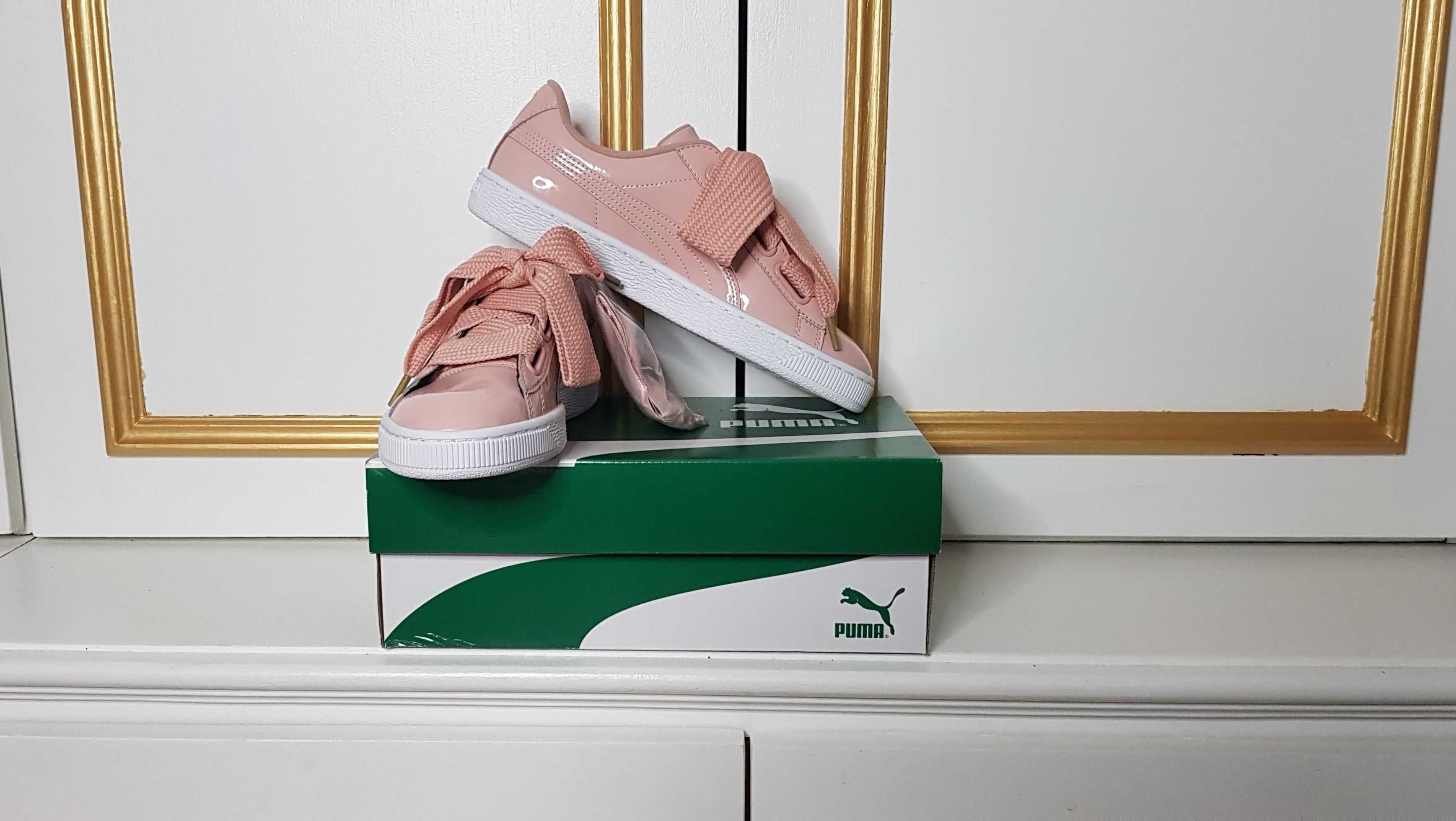 Nowe oryginalne buty sportowe Puma Heart Basket 39 kokardki ro owe Siemianowice l skie OLX.pl
