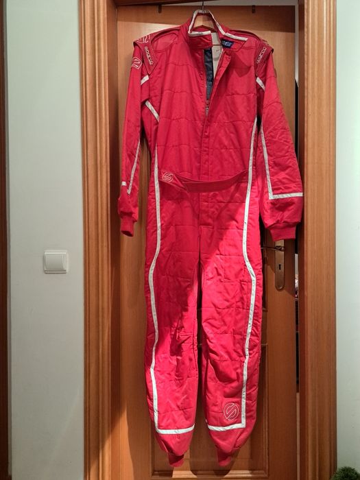 Fato kart Sparco vermelho XL nível 2 Novo.