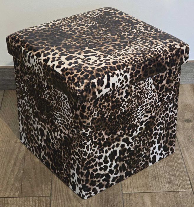 Caixas de arrumação almofadadas pele padrão