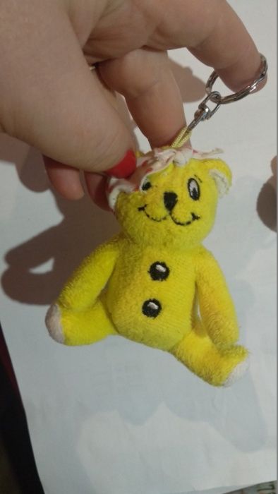 игрушка мягкая фирменный желтый мишка медведь брелок
