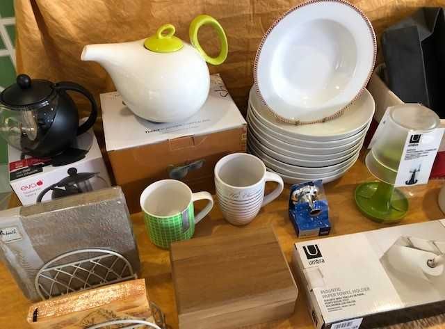 conjunto de utilidades para a casa, artigo novo c/ 50% desconto