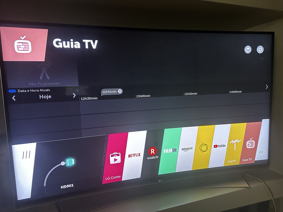 Smart TV LG curve  4K * 55 polegadas LG 55UG870V