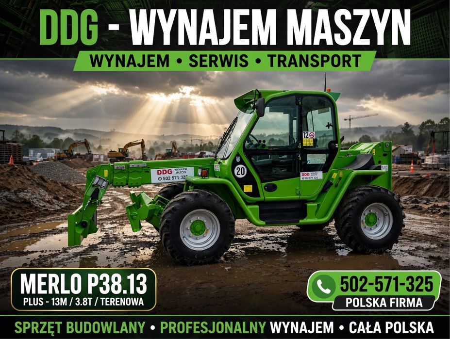 Wynajem ładowarek teleskopowych MERLO