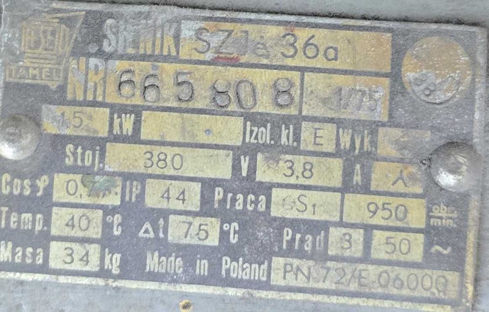 Sprzedam silnik trójfazowy 1,5kW 950obr/min Kraków