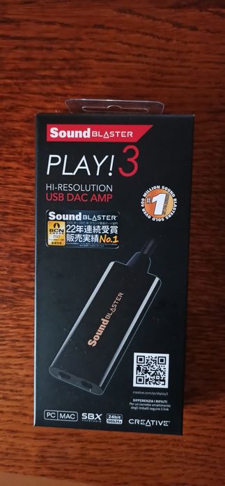 Usb звуковая карта Creative Play!3