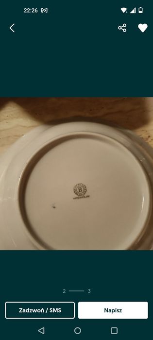 Duża salaterka misa porcelanowa, Bogucice.
