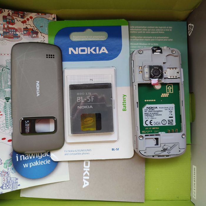 Oryginalna Nowa Nokia 6710 Navigator Titanium SWAP