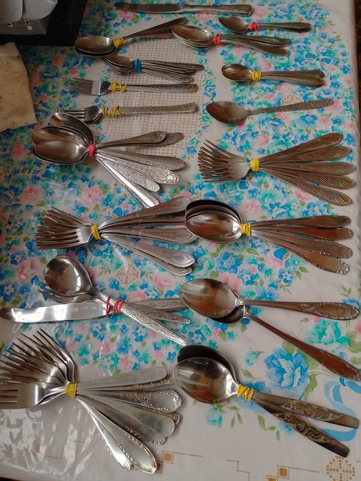 ложки, вилки, ножи из нержавеющей стали