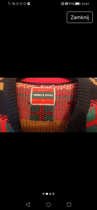 Sweter świąteczny. Reserved. M