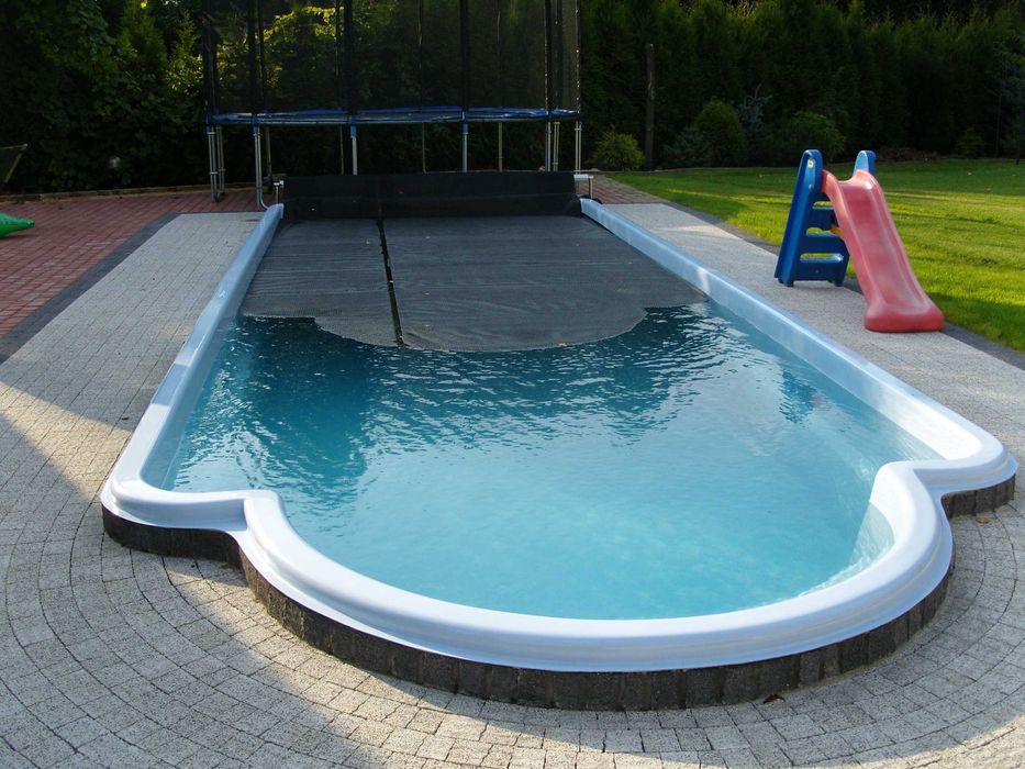 Basen Ogrodowy + FILTRACJA 7,10x3,10x1,55m Poliestrowy , Laminat