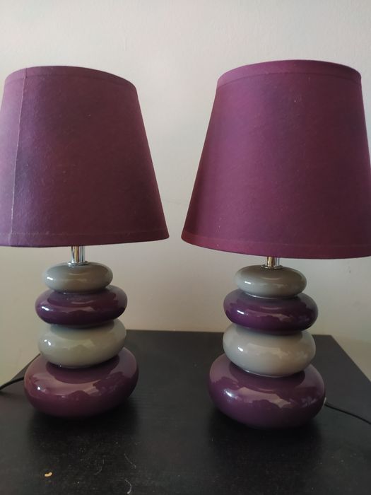 2 Candeeiro Roxo usado