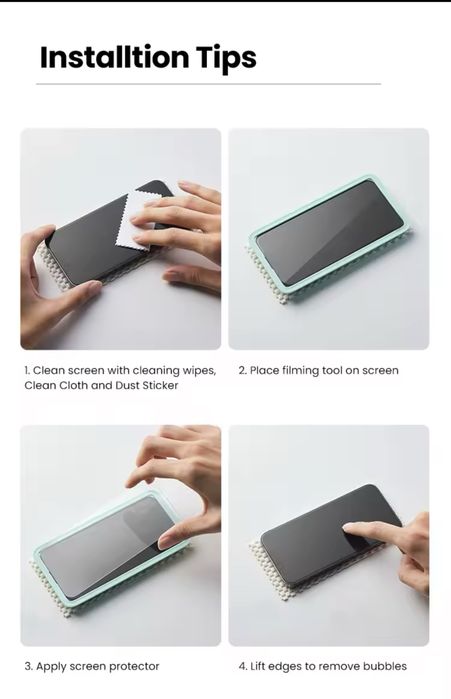 Защитное стекло Ugreen iPhone 16 Pro Max, 17 Pro Max-13 Pro, 2 шт