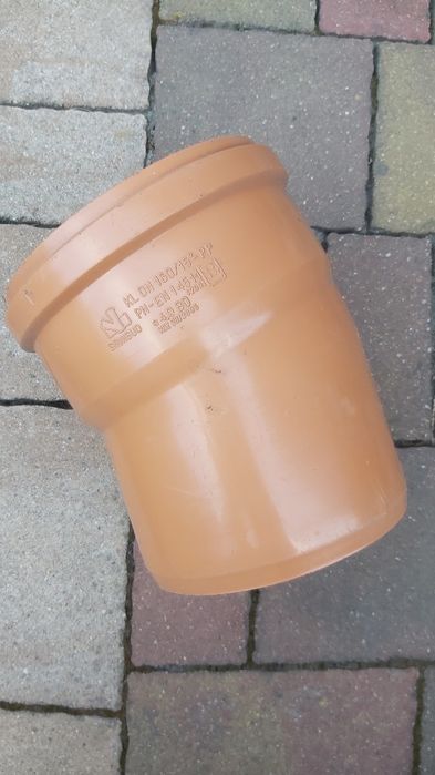 Kolano PCV , fi 160 , 15 stopni