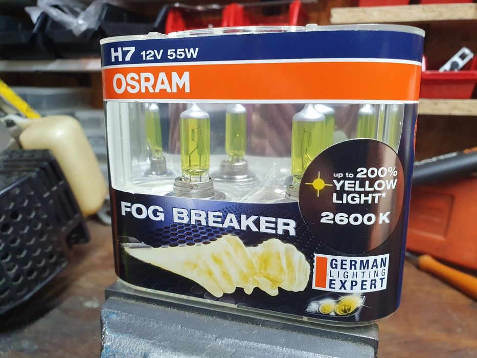 Żarówki h7 osram barwa żółta