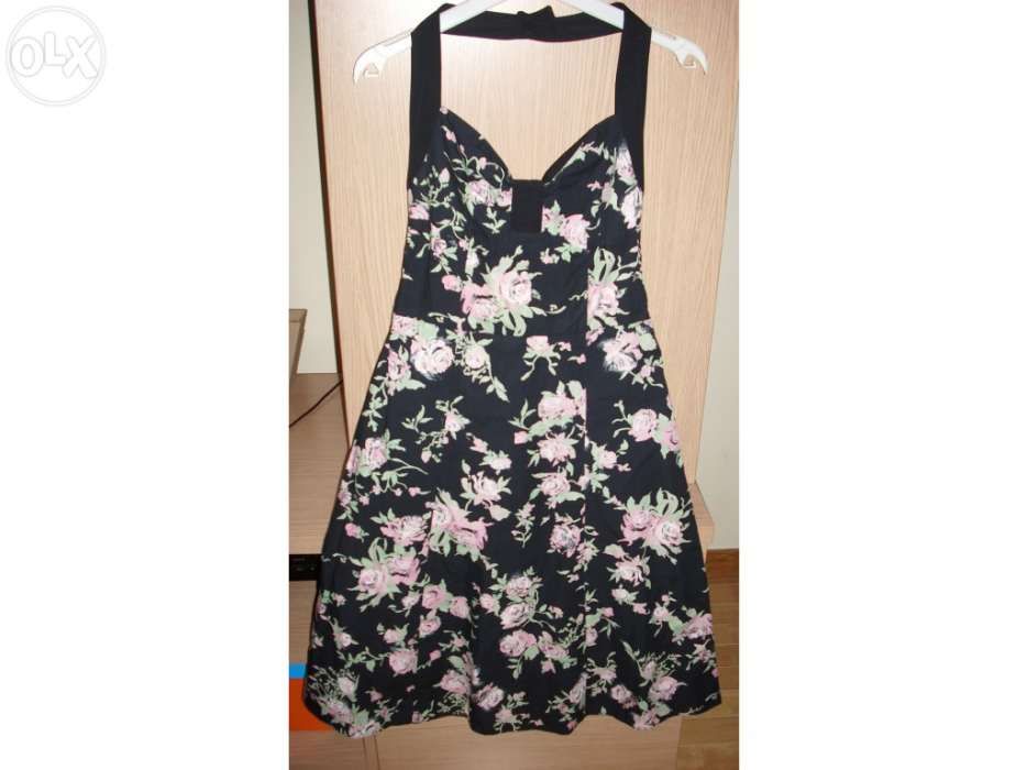 Vestido Florido Sem Costas