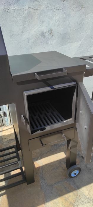 Мангал 3в1 на 20 шомппурів. Пічка, смокер, мангал.