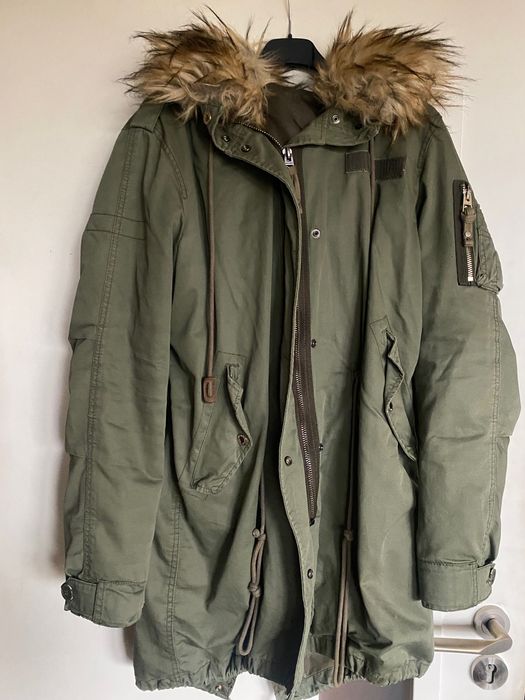 Bershka kurtka parka M na L ocieplana