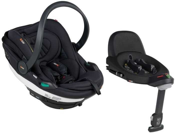 BeSafe GO BEYOND fotelik dla noworodka 40-87 cm + baza ISOFIX | Black Breeze
