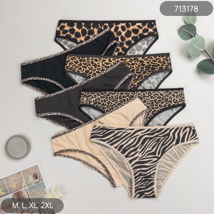 Женские трусики трусы неделька 7шт. Турция Николетта. S-5xl