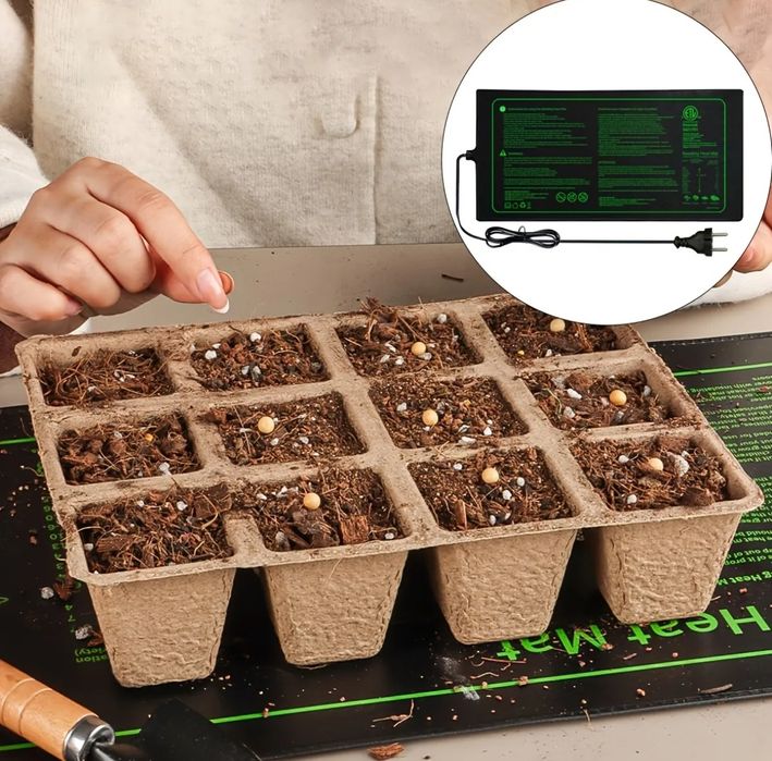 Коврик с подогревом для рассады, для проращивания семян