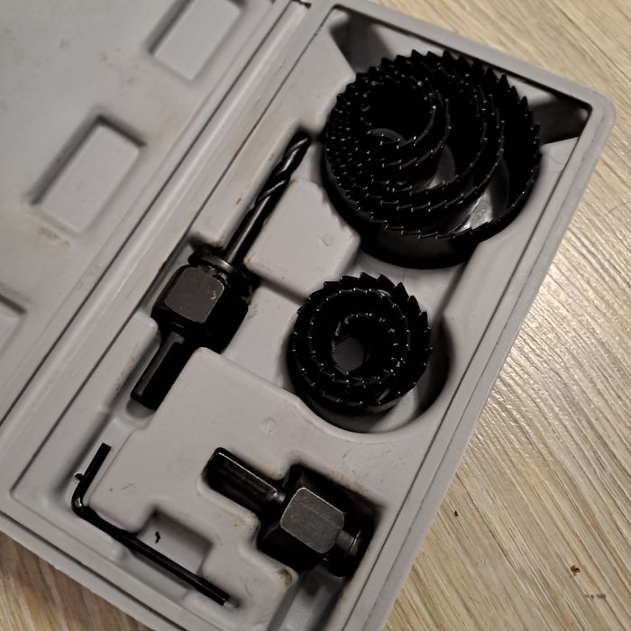 Nowy 11-częściowy zestaw otwornic do gk, drewna