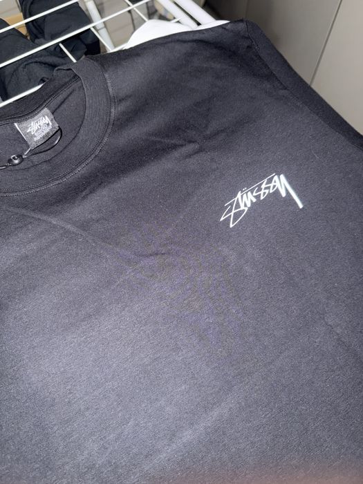 Czarny t-shirt stussy
