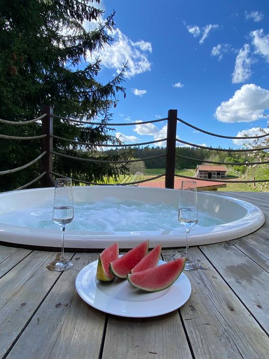 Domki na mazurach mikolajki lipowo sauna jacuzzi