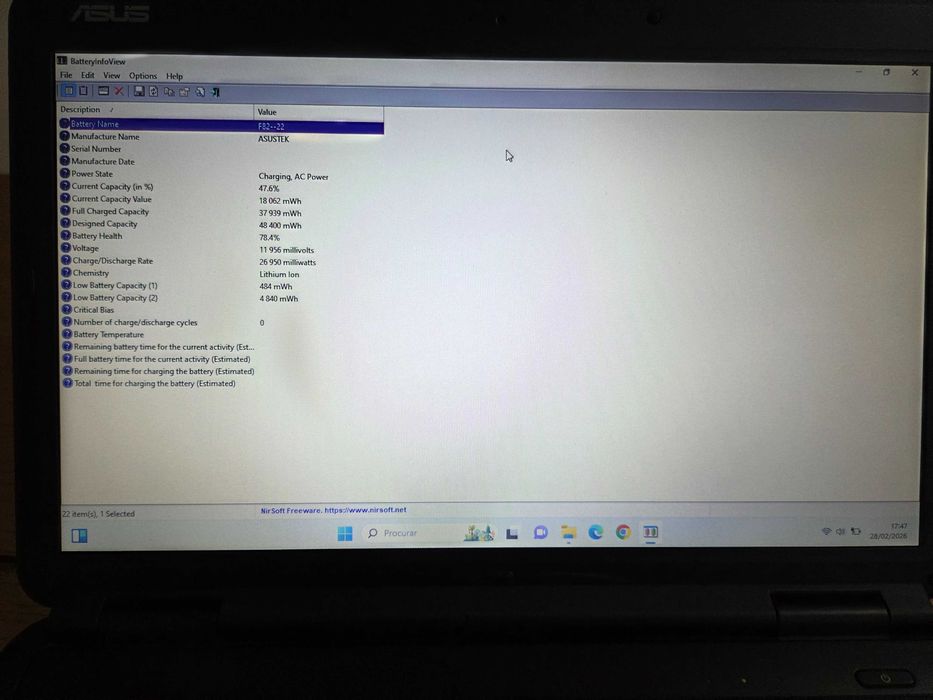 Portatil Asus 15.6 Polegadas445717164097556484