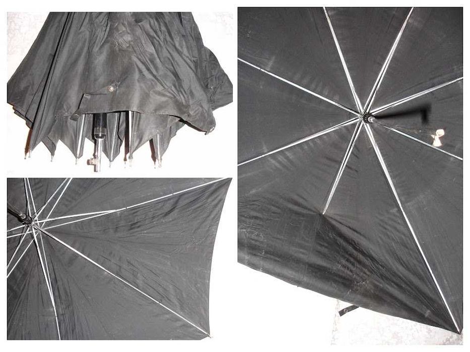 ЗОНТ/парасоля чорний (півавтомати і тростина) - на з/ч. 3 парасолі.