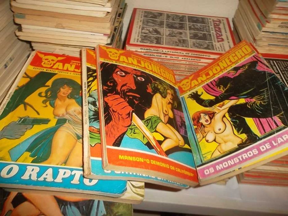 Banda desenhada erótica / adultos dos anos 70 Portugal press, etc