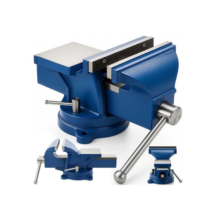 Imadło ślusarskie obrotowe 150mm z kowadłem 360st. mocne solidne