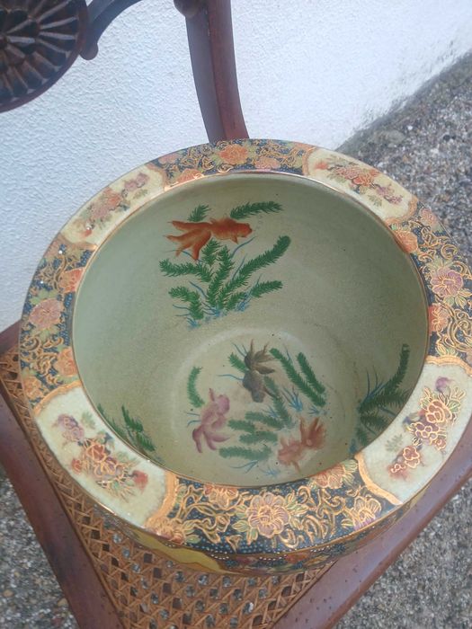 Vaso Satsuma pintado à mão